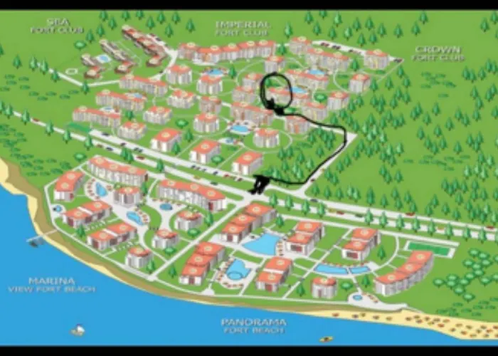 Apartman 2-комнатные у моря 10 бассейнов Crown Noks *